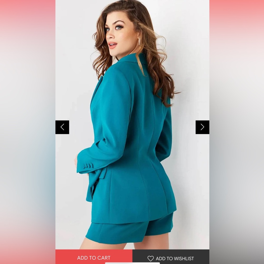 3 piece Jovani short blazer set - Picture 4 of 6